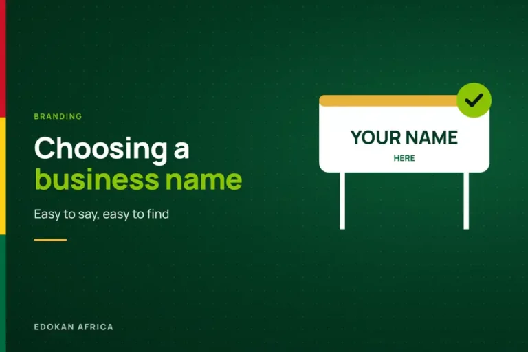 Choosing a business name that customers remember